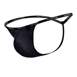 Doreanse Ribbed Modal T-thong - Navy - M