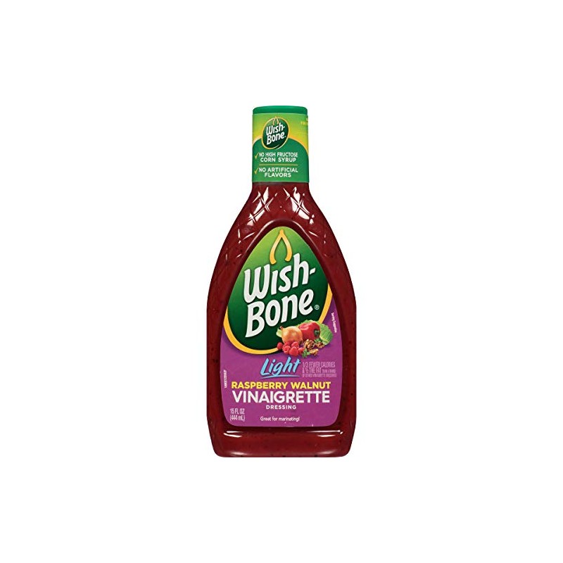 Wish-Bone Light Raspberry Walnut Vinaigrette Dressing,15 FL oz Bottle
