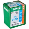 Spax 4CUT 1197000350163 Universal Screw, Countersunk T-Star Plus Fully Threaded,