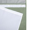 River Dream Green Heavyweight No Hooks Required Shower Curtain with