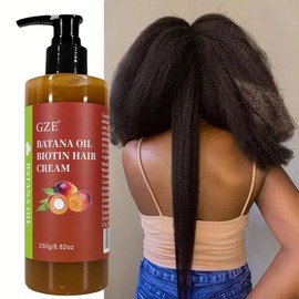 GZE Batana Oil Biotin Hair Cream for Hair Growth | Intense Nourishment • Stronger Strands • Radiant Shine​​