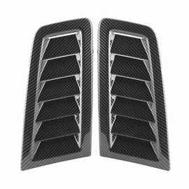 Yosoo Health Gear Pack of 2 Car Decorative Air Intake Blades, Car Styling Air Intake Shovel, Turbo Bonnet Vent Hood Trim (Carbon Fibre)