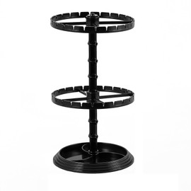 Qaeoity Acrylic Jewelry Stand Rotating Necklace Organizer, Bangles Necklaces Earrings Spinning Display Stand Tree Tower.