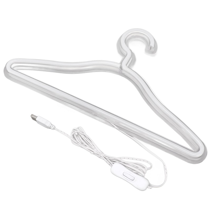 Coat Hanger LED Neon Sign Decorative Wall Hanging Sign for