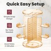 360 Rotating Makeup Organizer - Adjustable Shelf Height and Fully
