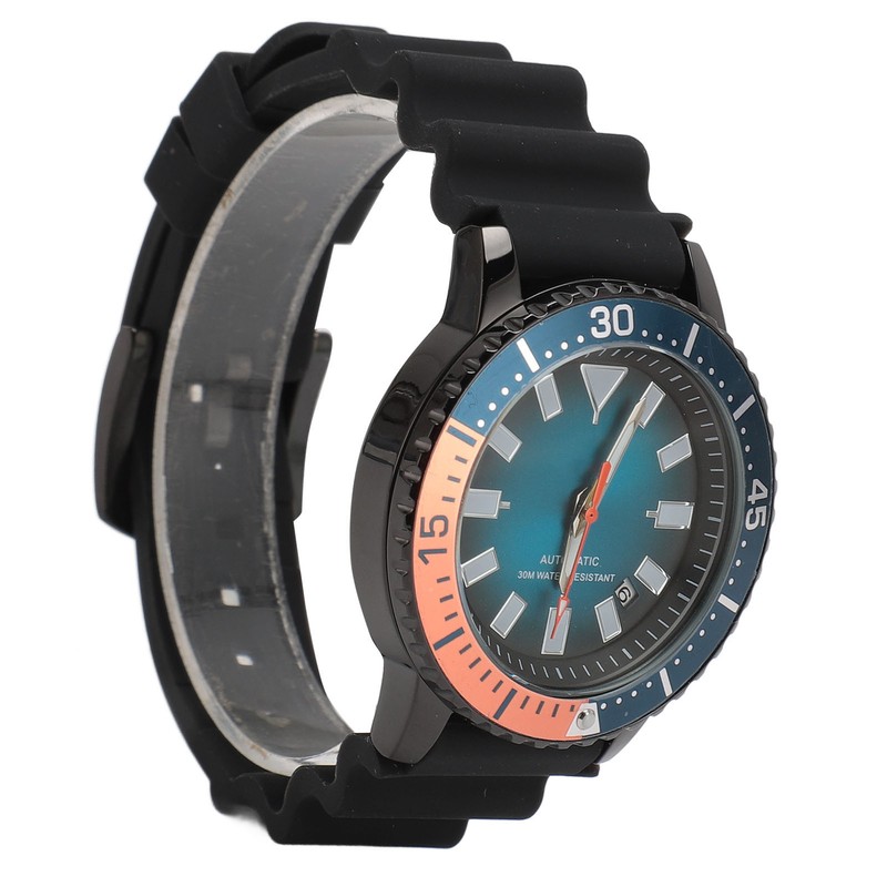 Men Chronograph Watch Rotatable Bezel Self Winding Automatic Movement Waterproof