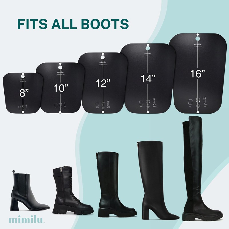 MIMILU 10 Pieces (5 Pairs) Boot Shaper Form Inserts. Stand