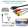 BERLAT HDMI to RCA Cable, 1080P 5ft/1.5m Male to Male