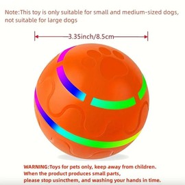 USB Rechargeable Autoscroll Remote Control Rolling Dog Toy Ball, Automatic Cat & Dog Toy Ball, Pet Interactive Toy, Dog Toy Supplies, Christmas, Christmas Gift, Dog Toys