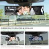 NYTKL Car Rear View Mirror, 12 Inch Chrome Tint Anti-Glare