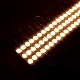 qingchenlight 200 PCS LED Module Warm White 3000K 1.32 W 12V Injection LED Sign Module with Tape Adhesive Backside