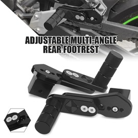 CNC 360° Rotation Motorcycle Rear Passenger Foot Pegs Fit For Honda CBR1000RR CBR600RR CBR1000RR-SP CRF1000L CBR500R CB650R CBR650R VFR800/F/XF VFR750 VFR750R CB300R MSX125/GROM125