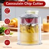 Caossuixin Potato Chipper,Professional Chip Cutter with 2 French Fry Cutter,Stainless