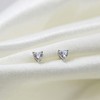 1/4 Ctw Natural Diamond Stud Earrings set in 925 Sterling