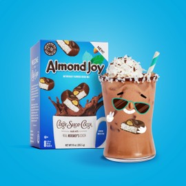 Candy Shop Cocoa ALMOND JOY Cocoa Mix, Hot Chocolate, Make Hot or Iced Cocoa, Made with Real Milk, Gluten Free, Rich Chocolate, Tropical Coconut & Almond Flavors, 1.25 oz packet (pack of 24)
