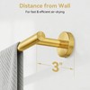 Brushed Gold Towel Bar, 30 Inch Towel Rack for Bathroom