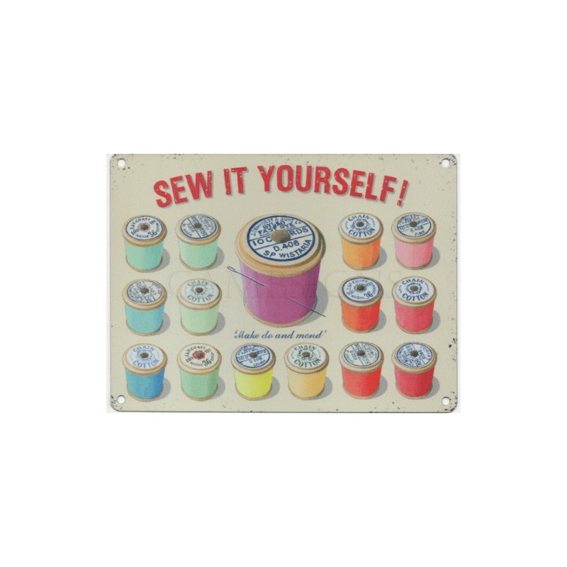Metal Wall Sign - Sew it Yourself