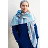 Invero, Grace Triangular Scarf 100% Cotton (Organic Organic), pastel