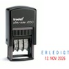 Trodat 4850 Professional Date Stamp with 2-Colour Ink Pad Blue/Red