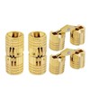 10mm Hidden Brass Barrel Hinges 4PCS, Concealed Box Hinges Invisible