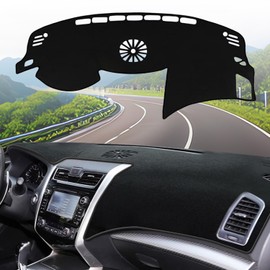 Blazeray Car Dashboard Cover Mat for Nissan Altima 2013-2018 Left Hand Driving Non-Slip Dashboard Mat Pad Interior Accessories Custom Fit Dash Mat Sunshade Windshield Glare(Black Edge)