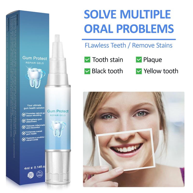 Landrain Gum Therapy Gel, Repair Gum Retention Pack of 5