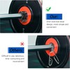 JSUOEO 6 PCS Barbell Clips, 1 Inch/2.5CM Non-Slip Quick Release