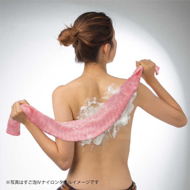 Towa Sangyo Body Towel, Super Foam, Silver Antibacterial, Nylon Towel,