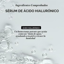 Hyaluronic Acid Serum 8 oz - 100% Pure Organic HA - Anti Aging, Anti Wrinkle - Original Face Moisturizer for Dry Skin & Fine Lines - Leaves Skin Full 