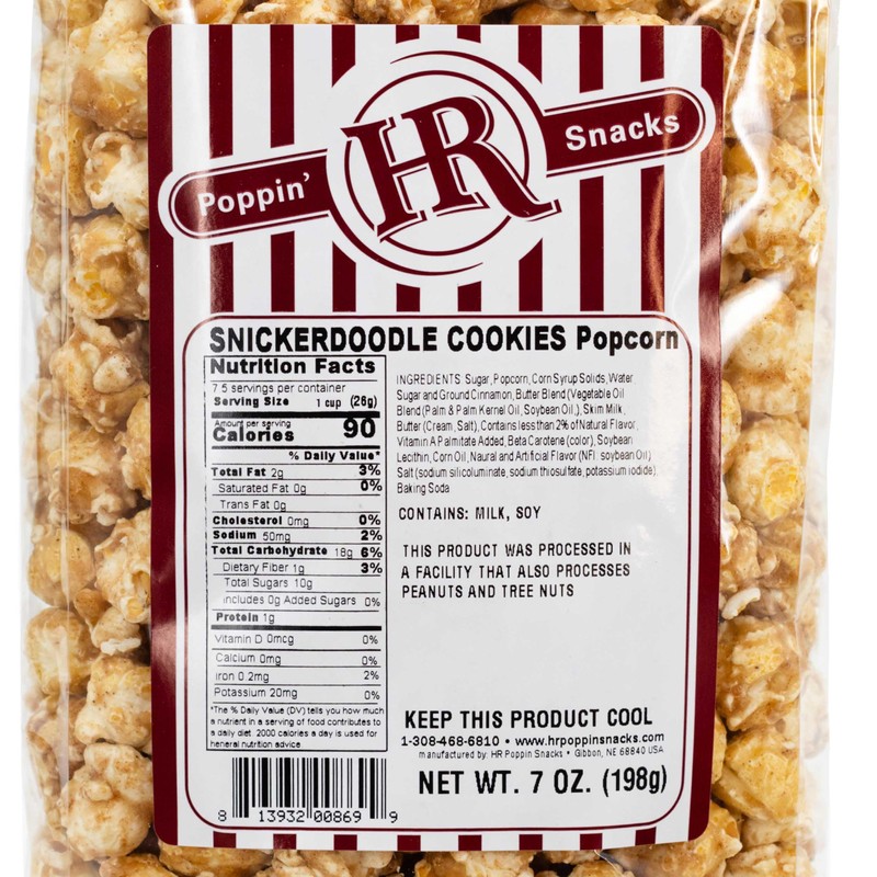Snickerdoodle Cookies Popcorn | Made in Small Batches | Party