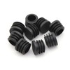 25mm Black Plastic Plugs, Black Round Tube Covers, Inner End