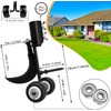 Miyobing Crevice Weeding Tools with Wheels, 2 in 1 Hook