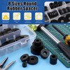 Glarks 40Pcs 8 Sizes Round Rubber Spacer Assortment Kit, Multi