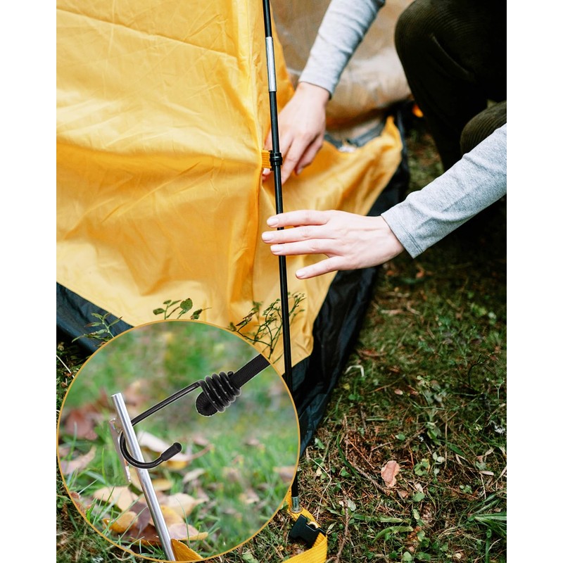 20 Pcs Heavy Duty Tarp Clips with Bungee Cord Hooks,
