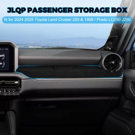 Custom Fit Passenger Storage Box for 2024 2025 Toyota Land Cruiser 250 & 1958 Prado LC250 J250 - Silicone Organizer Accessories Interior Decorative Storage Box Tuning Supplies