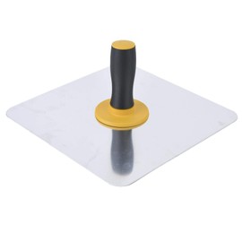 Plastering of Hawk Round Corners 11.8 x 11.8 Inch Mud Tray Trowel Aluminium Hawk Aluminium Plate with Comfortable Handle for Dry Mortar Cement