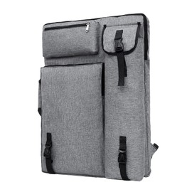 Art Portfolio Case Large Capacity, Waterproof A2 Drawing Boards Bag with Handle, Adjustable Artist Sketch Boards Bag Art Backpack Carry Bag Storage Bag Art Folder Case for Art Works Art Supplies