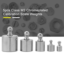 Calibration Weight, 5 Piece Gram Precision Scale Weight Test Kit for Digital Scales 1G/2G/5G/10G/20G Calibration Weights