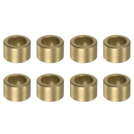 sourcing map 8pcs Sleeve (Plain) Bearings 8mm Bore x 12mm OD x 8mm Length, Self-Lubricating Sintered Bronze Bushings