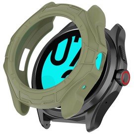 Tyogeephy Silikon Hülle für Ticwatch Pro 5 Schutzhülle, Vollständige Abdeckung Schutzfolie Weiche TPU Cover Case Schutz Displayschutz Folie