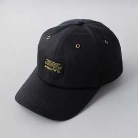 Avirex Men’s Military Tag Baseball Cap, Hat, Cotton Cap, Polo Cap, Low Cap, 6-Panel Cap, Black