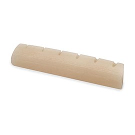 StewMac Slotted Unbleached Bone Guitar Nut, For Martin Acoustic Guitars 1-3/4" Neck Width, Flat Bottom (6023-VS)