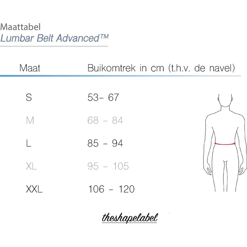 The Shape Label™ Lumbar Belt Advanced™ Back Brace - Medical