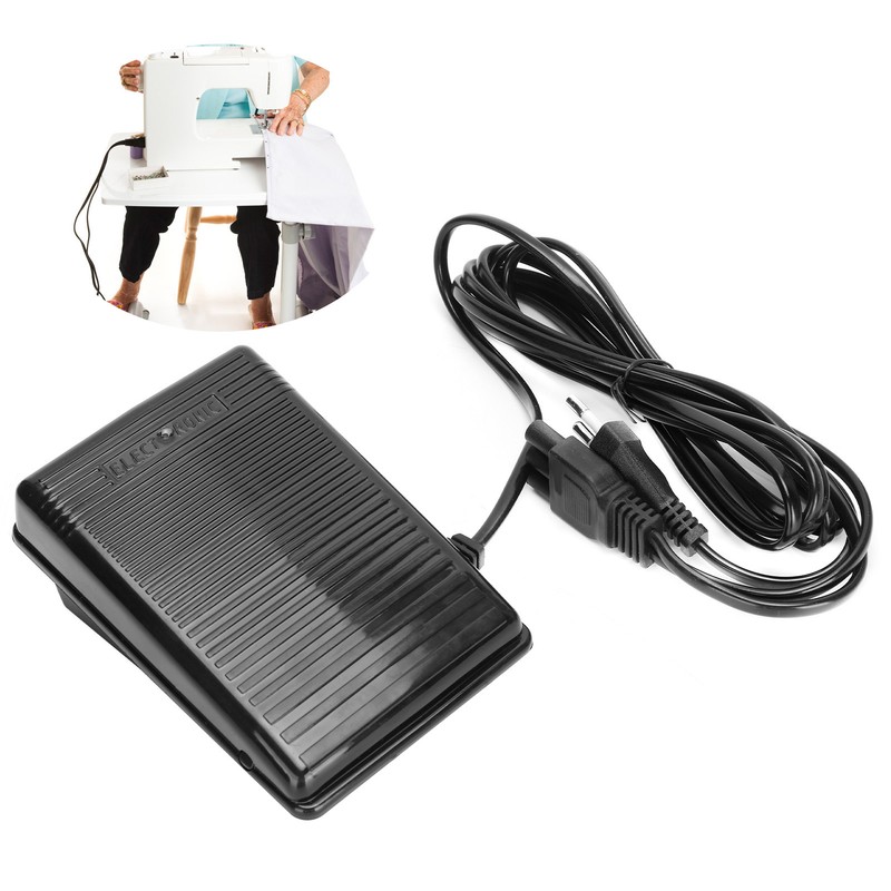 Foot Pedal 3‑Hole Round Pin with Power Cord Multifunctional Household