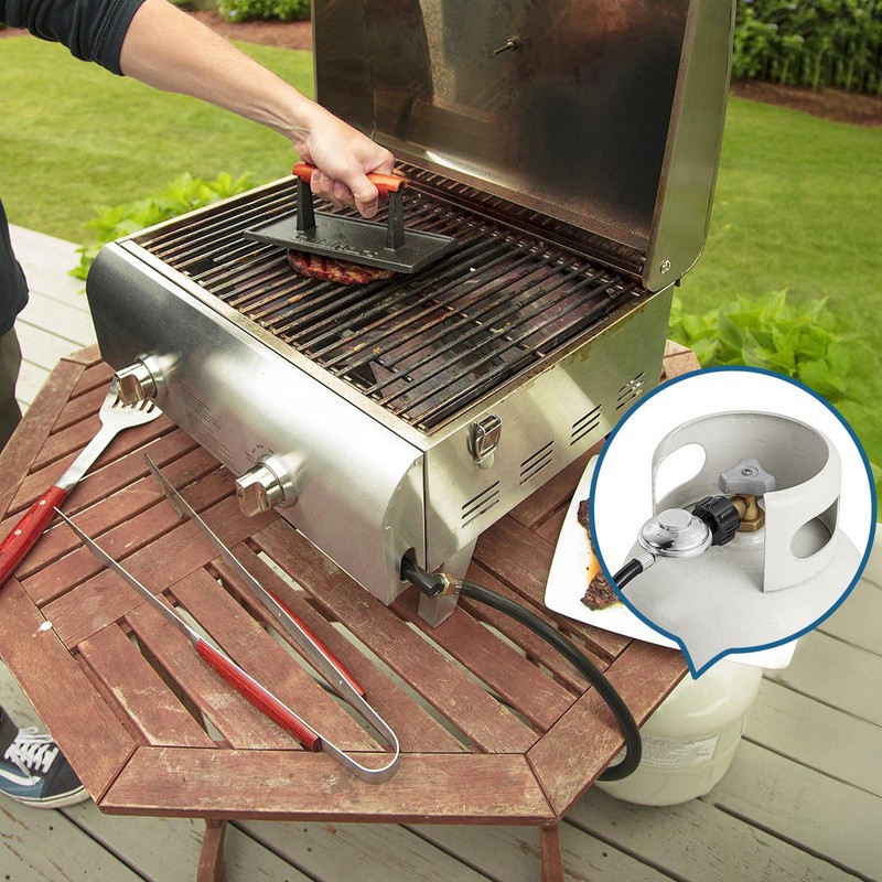 Rushare 2 Feet Universal Gas Grill Regulator and Hose, Propane