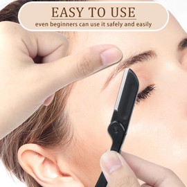 Romon Tweezers for Eyebrow Plucking, Precision Set Tweezers Made of Stainless Steel, Tweezers, Eyebrow Plucking Set, Eyelash Tweezers, Eyebrow Tweezers Professional for Women and Women, Pack of 7