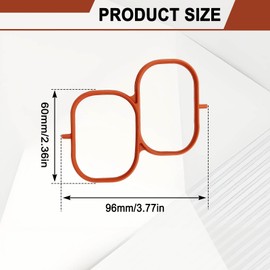 SYudwen Intake Plenum Gasket Compatible with Avalon 2005-2018, Rav4 2006-2012, Sienna 2007-2016, Camry 2007-2017, Highlander 2008-2016 etc, Replace OE #171760P020, 037-4886, 0374848 (3 pcs)