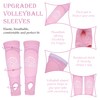 Volleyball Arm Sleeves with Passing Protection Forearm Pads, Pink Hitting