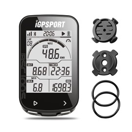 iGPSPORT BSC100S Cycle Computer, GPS Scicon, Bicycle Speedometer, Bluetooth 5.0 & ANT+ Compatible, Wireless Cadence Speed Sensor & Power Meter, Type-C Fast Charging and 2.6 Inch Large LCD, Auto