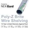 Nexel 18" x 42" x 54", 4 Tier, Poly-Z-Brite Adjustable